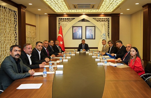 Vali Çelik Başkanlığında, Organize Sanayi Bölgesi Müteşebbis Heyeti ile Toplantı Yapıldı